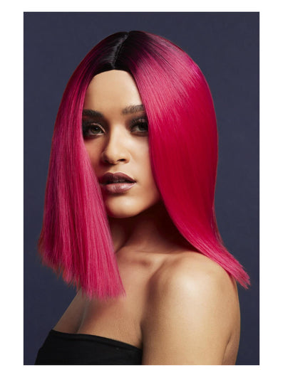 Fever Kylie Wig, Two Toned Blend, Magenta Pink