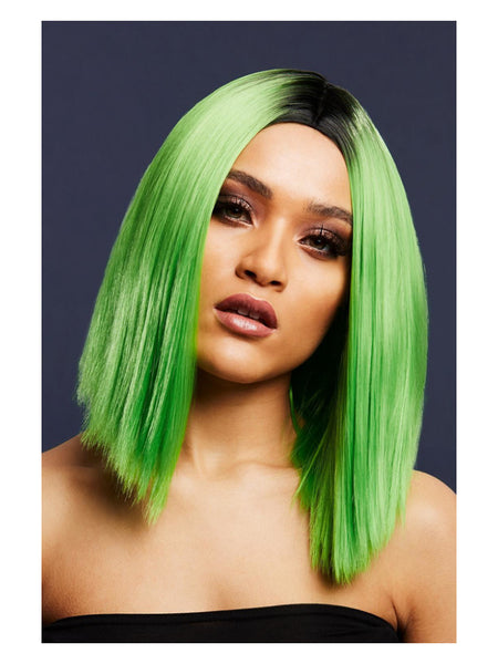 Fever Kylie Wig, Two Toned Blend, Lime Green