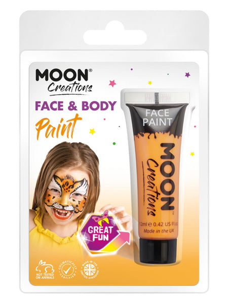 Moon Creations Face & Body Paint, Orange