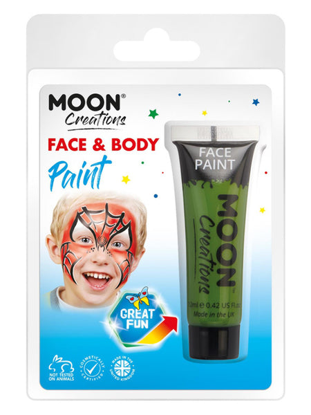 Moon Creations Face & Body Paint, Green