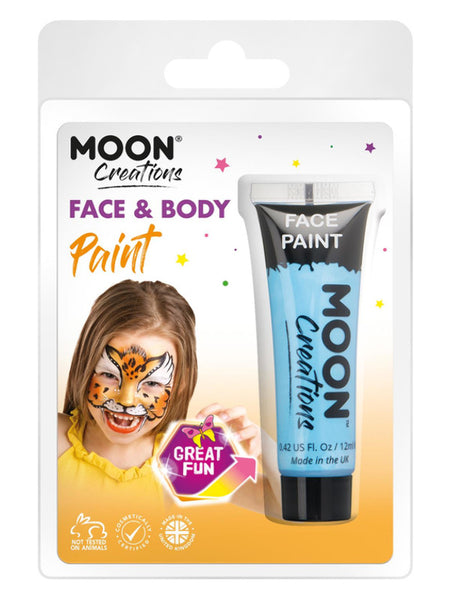 Moon Creations Face & Body Paint, Light Blue