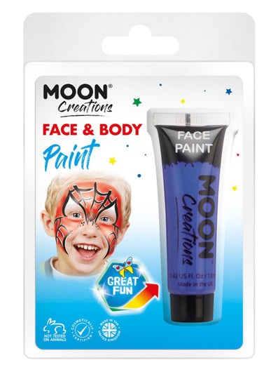 Moon Creations Face & Body Paint, Dark Blue