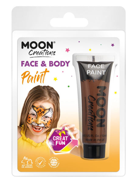 Moon Creations Face & Body Paint, Brown