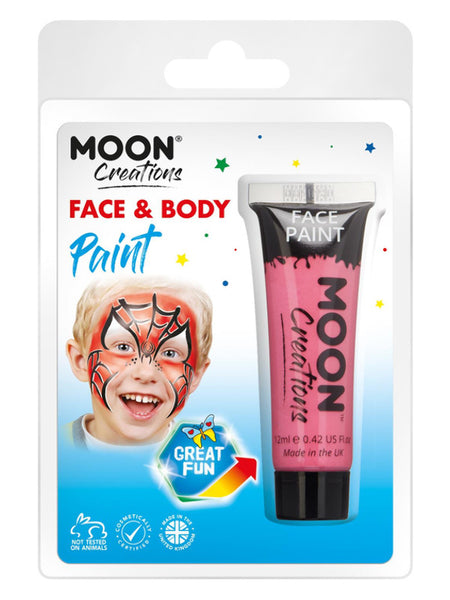 Moon Creations Face & Body Paint, Bright Pink