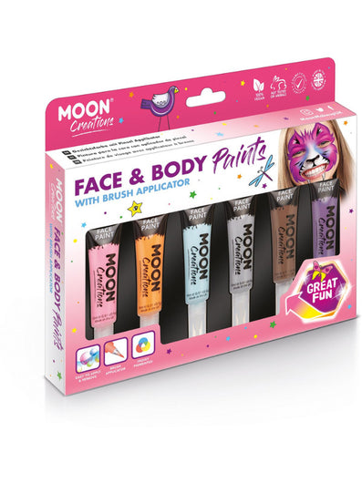 Moon Creations Face & Body Paints, Assorted