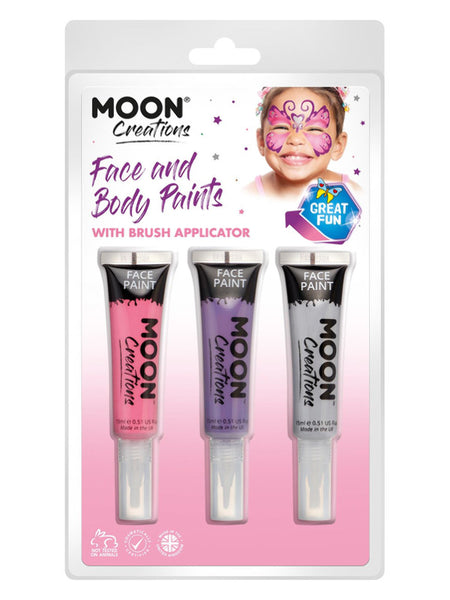 Moon Creations Face & Body Paints and Brush,