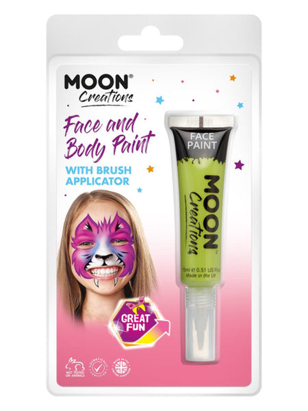 Moon Creations Face & Body Paints, Lime Green