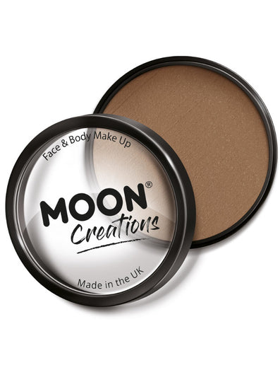 Moon Creations Pro Face Paint Cake Pot,Light Brown