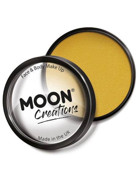 Moon Creations Pro Face Paint Cake Pot, Mustard