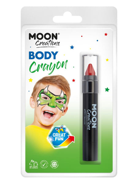 Moon Creations Body Crayons, Red