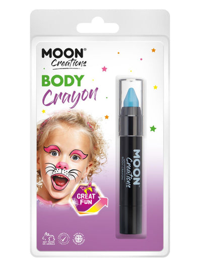 Moon Creations Body Crayons, Light Blue