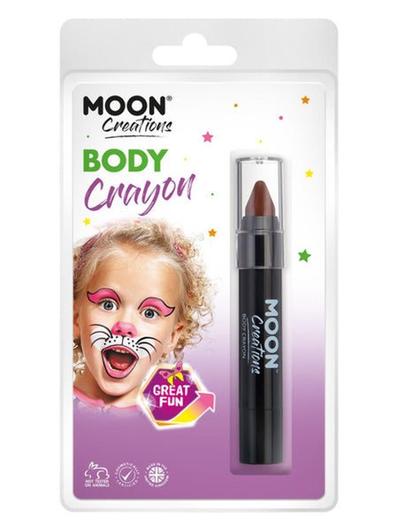 Moon Creations Body Crayons, Brown