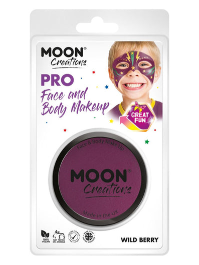 Moon Creations Pro Face Paint Cake Pot, Wild Berry