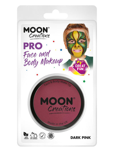 Moon Creations Pro Face Paint Cake Pot, Dark Pink