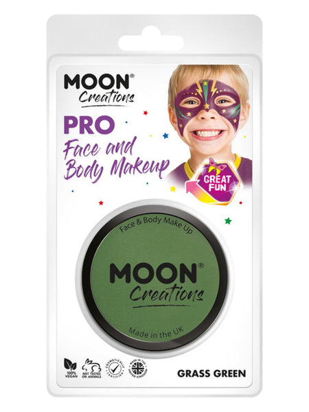 Moon Creations Pro Face Paint Cake Pot,Grass Green