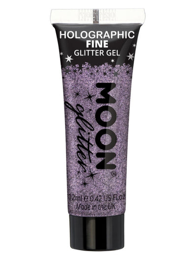 Moon Glitter Holographic Fine Glitter Gel, Purple