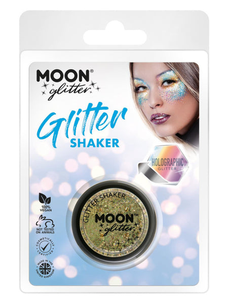 Moon Glitter Holographic Glitter Shakers, Gold