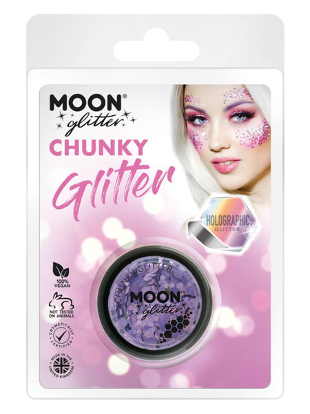Moon Glitter HolograpHic Chunky Glitter, Purple