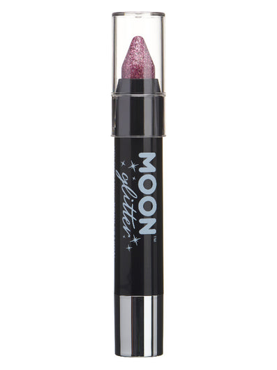 Moon Glitter Holographic Body Crayons, Pink