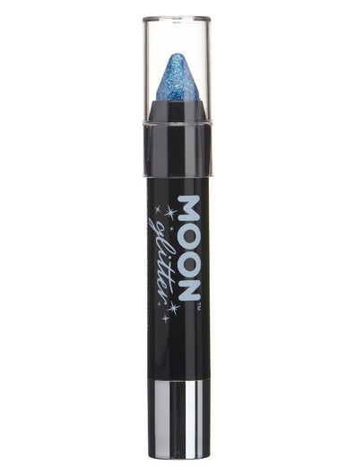 Moon Glitter Holographic Body Crayons, Blue