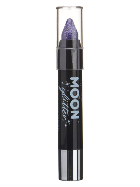 Moon Glitter Holographic Body Crayons, Purple