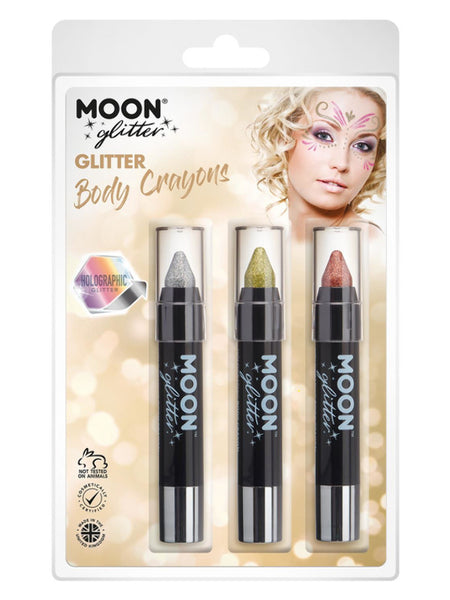 Moon Glitter Holographic Body Crayons,
