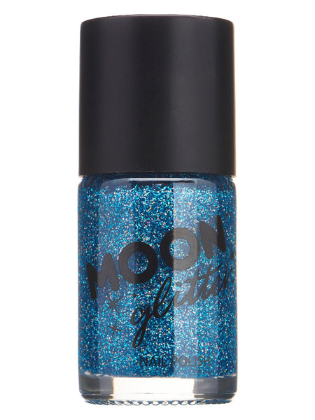 Moon Glitter Holographic Nail Polish, Blue