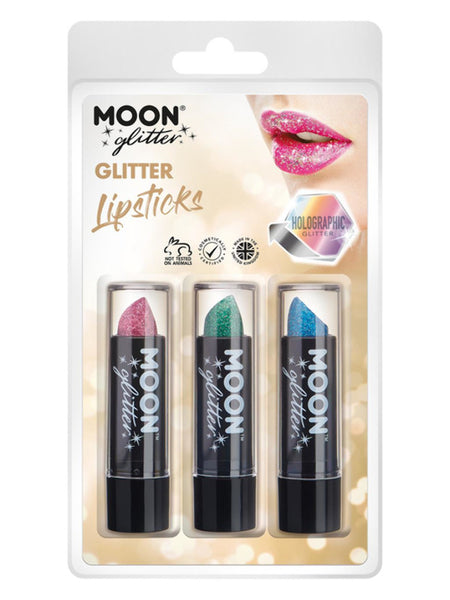 Moon Glitter Holographic Glitter Lipstick,