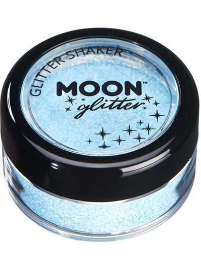 Moon Glitter Pastel Glitter Shakers, Baby Blue