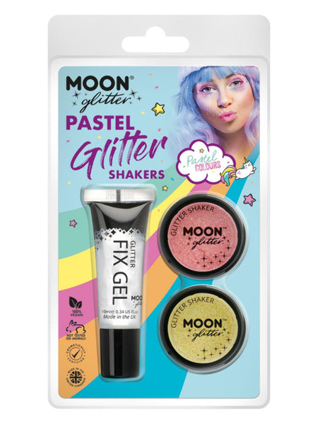 Moon Glitter Pastel Glitter Shakers,