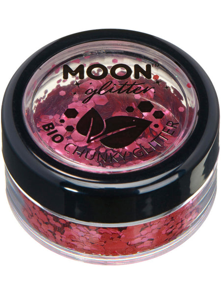 Moon Glitter Bio Chunky Glitter, Dark Rose