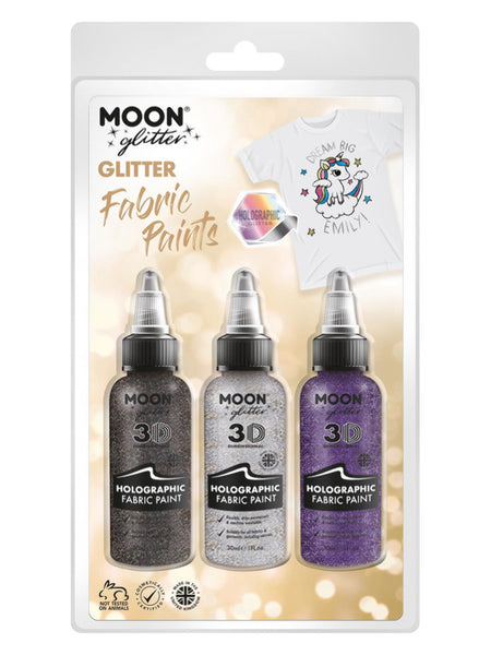 Moon Glitter Holographic Glitter Fabric Paint,