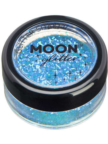 Moon Glitter Iridescent Glitter Shakers, Blue