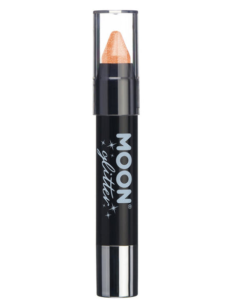 Moon Glitter Iridescent Body Crayons, Orange