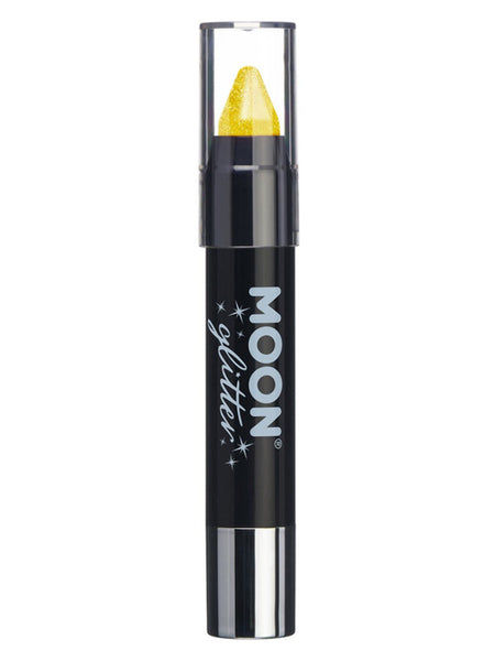 Moon Glitter Iridescent Body Crayons, Yellow