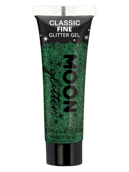 Moon Glitter Classic Fine Glitter Gel, Green