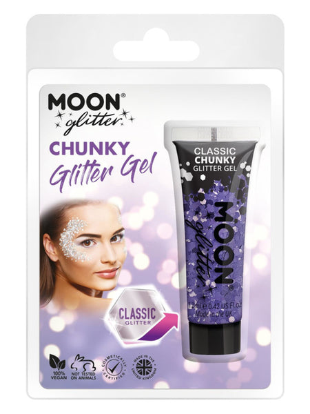 Moon Glitter Classic Chunky Glitter Gel, Lavender