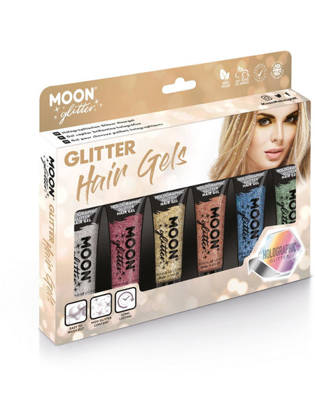 Moon Glitter Holographic Glitter Hair Gel