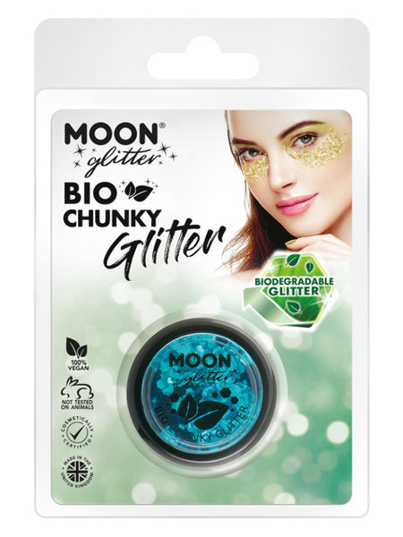 Moon Glitter Bio Chunky Glitter, Blue