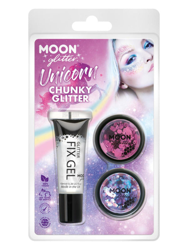 Moon Glitter Themed Clamshells Pink G32536 Costume Make Up