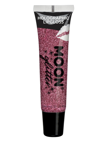 Moon Glitter Holographic Glitter Lipgloss, Pink