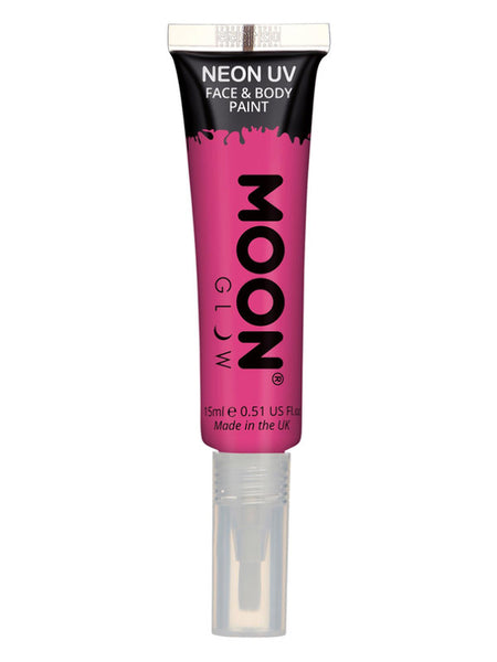 Moon Glow Intense Neon UV Face Paint, Hot Pink