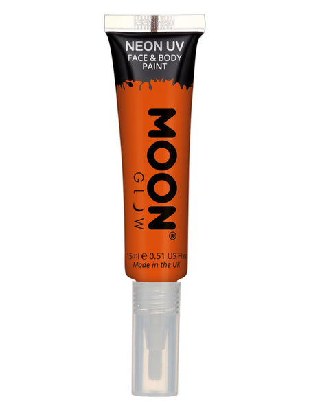 Moon Glow Intense Neon UV Face Paint, Orange