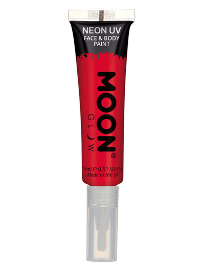 Moon Glow Intense Neon UV Face Paint, Red