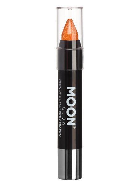 Moon Glow - Neon UV Glitter Body Crayons, Orange