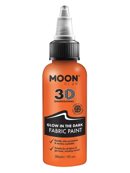 Moon Glow - Glow in the Dark Fabric Paint, Orange