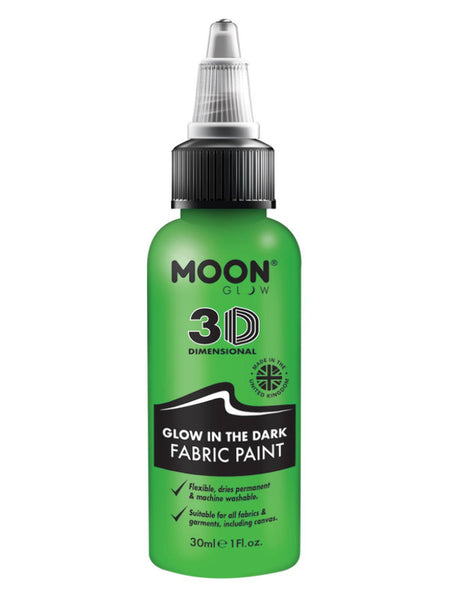 Moon Glow - Glow in the Dark Fabric Paint, Green