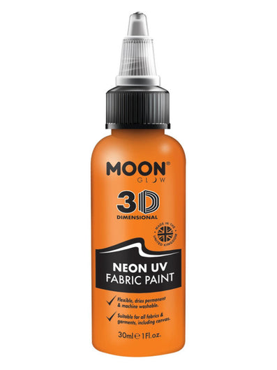 Moon Glow - Neon UV Intense Fabric Paint, Orange