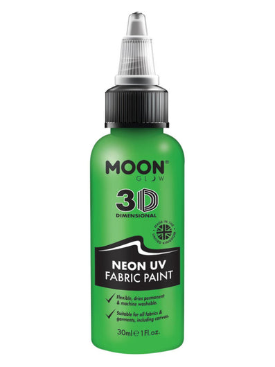 Moon Glow - Neon UV Intense Fabric Paint, Green