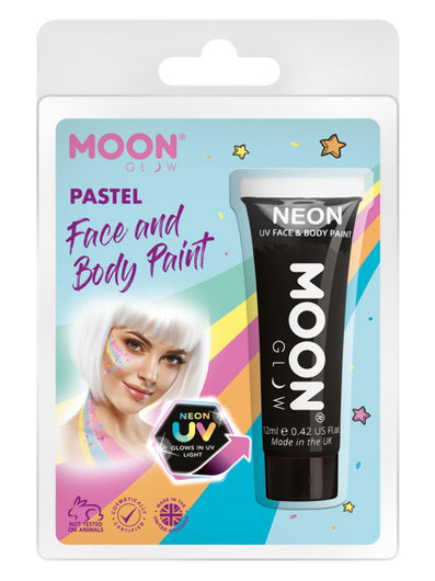 Moon Glow Pastel Neon UV Face Paint, Black